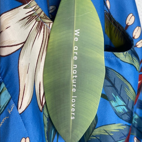 Farm Rio Surreal Flowers Wrap Mini Dress Floral Boho NWT Sz L - Picture 11 of 16